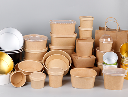 Kraft paper food bowls