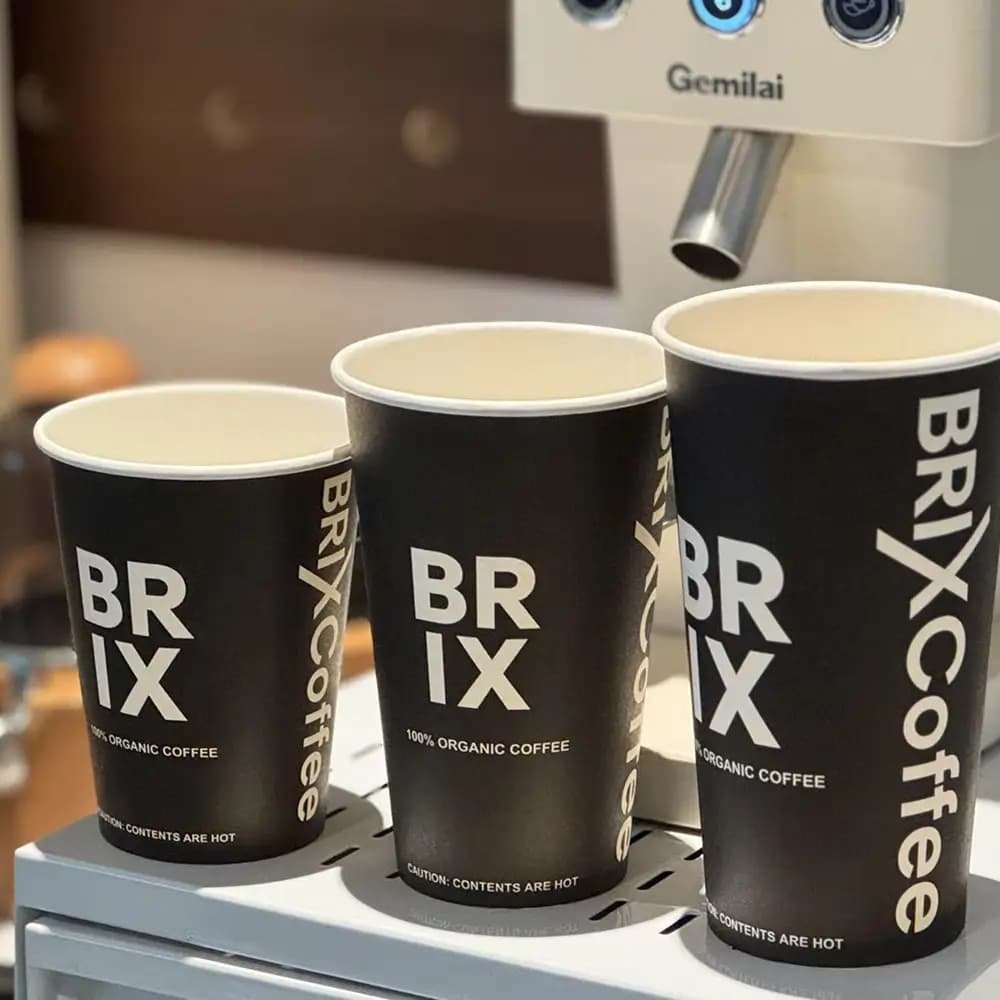 Branded coffee paper cups